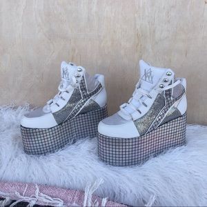 YRU Qozmo Disco Flatform Shoes